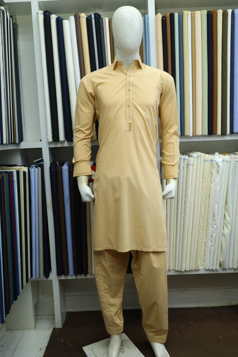 Light Beige Men's Shalwar Kameez Suit