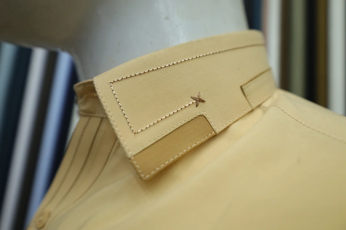Light Beige Men's Shalwar Kameez Suit - Image 5