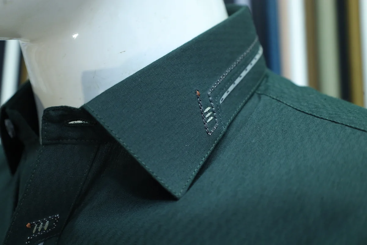 Deep Green Men's Shalwar Kameez Suit - Image 5